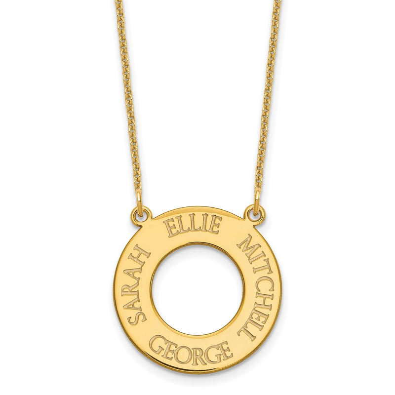 10K yellow gold name necklace