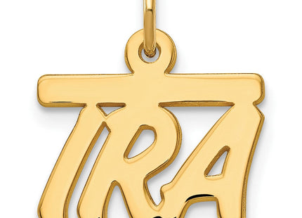 10k Yellow Gold Top Bar Name Plate (Style 10XNA78Y)