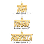 Sterling Silver/Gold-plated Top Bar Name Plate view 6