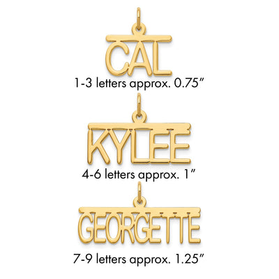 Sterling Silver/Gold-plated Top Br Name Plate