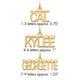 Sterling Silver/Gold-plated Top Br Name Plate