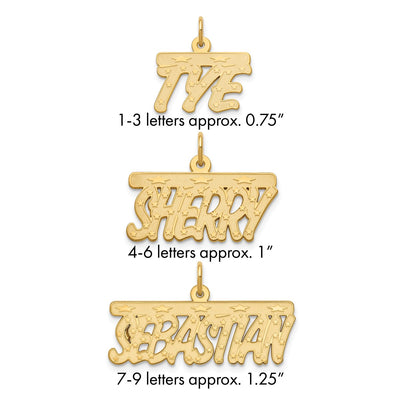 Sterling silver name pendants & charm