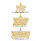 Sterling Silver/Gold-plated Satin Stars Name Plate