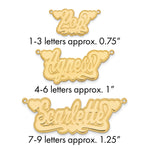 Sterling Silver/Gold-plated Etched Hearts Name Plate view 16