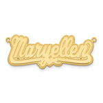 Etched Heart Custom Name Plate Necklace view