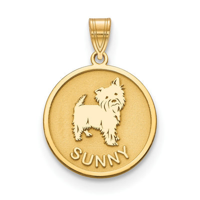 10K yellow gold pendant