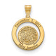 10K Yellow Gold Date and Fingerprint Pendant