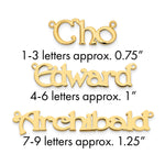 sterling Silver/Rhodium-plated Polished Name Plate view