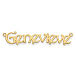 10k White Gold Name Plate view 9