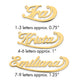 Sterling Silver/Gold-plated Swoop Name Plate