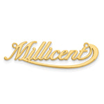 Sterling Silver/Gold-plated Small Swoop Name Plate view 4