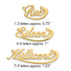 Sterling Silver/Gold-plated Small Swoop Name Plate