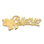 Sterling Silver/Gold-plated Rose Name Plate view 9