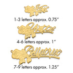 Sterling Silver/Gold-plated Rose Name Plate view 6