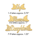 Butterfly Wings Custom Name Plate Necklace view