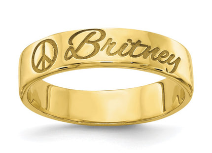 10k Yellow Gold Rings Style 10XNR102Y - Classique Jewelry Inc.