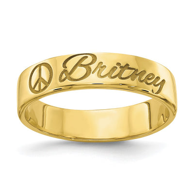 10K yellow gold ring