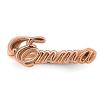 10k Rose Gold Name Plate Ring view 4
