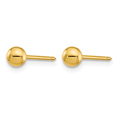 Inverness Stainless Steel 24K Gold Plated Ball Post Earringsstainless Steel