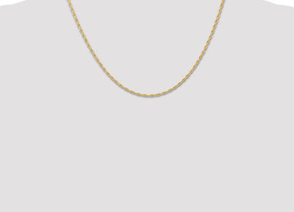 14K Carded . Cable Rope with Spring Ring Clasp Chain (Style 11RY-18)
