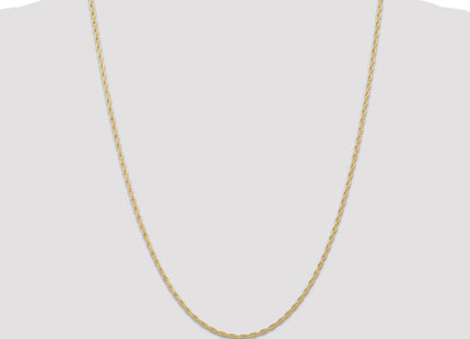 14K Carded . Cable Rope with Spring Ring Clasp Chain (Style 11RY-24)