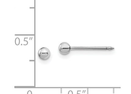 14k White Gold Earrings Style 125E - Classique Jewelry Inc.