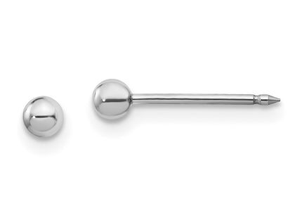 14k White Gold Earrings Style 125E - Classique Jewelry Inc.