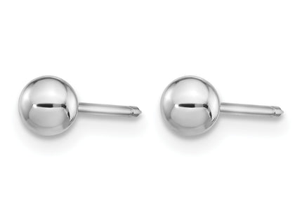 Inverness 14k White Gold Ball Post Earrings