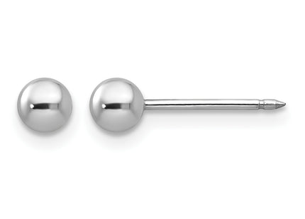 Inverness 14k White Gold Ball Post Earrings