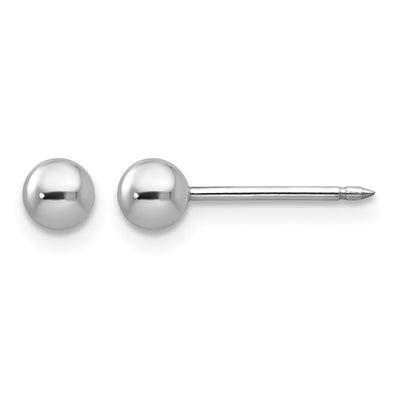 Inverness 14K White Gold Ball Post Earrings