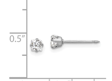 14k White Gold Earrings Style 130E - Classique Jewelry Inc.