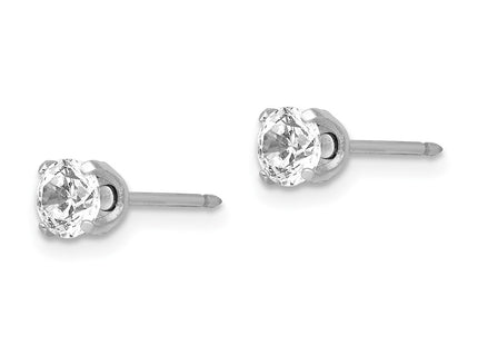 14k White Gold Earrings Style 138E - Classique Jewelry Inc.