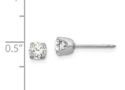 14k White Gold Earrings Style 138E - Classique Jewelry Inc.