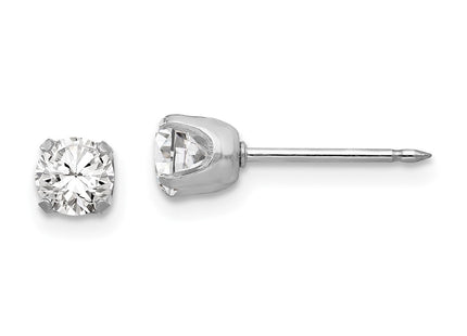 14k White Gold Earrings Style 138E - Classique Jewelry Inc.
