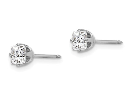 14k White Gold Earrings Style 139E - Classique Jewelry Inc.