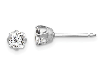 14k White Gold Earrings Style 139E - Classique Jewelry Inc.