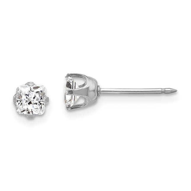 14k White Gold Earrings Style 139E - Classique Jewelry Inc.