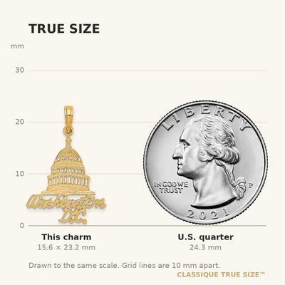 14K WASHINGTON D.C. Capital Building Charm