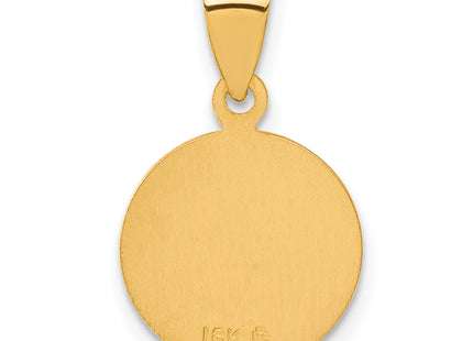 18k Saint Christopher Medal Pendant, 23.5 x 14.3mm