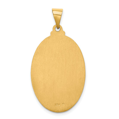 18K Saint Christopher Medal Pendant, 37.5 x 20.9mm