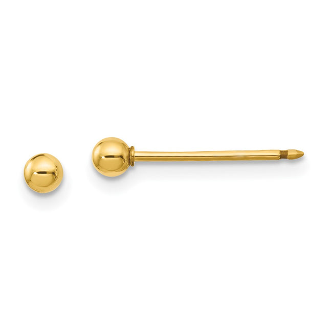 14k Yellow Gold Earrings Style 1E-LP - Classique Jewelry Inc.