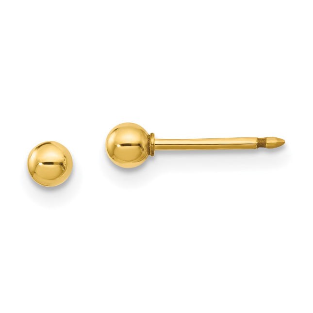 14k Yellow Gold Earrings Style 1E-SP - Classique Jewelry Inc.