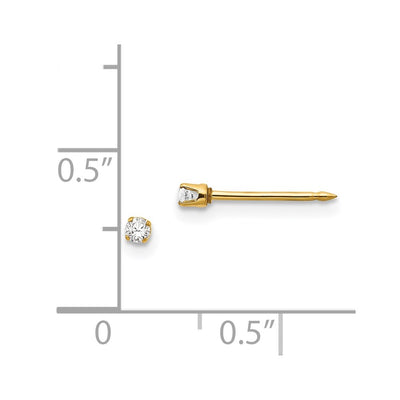 Inverness 14K CZ Earrings