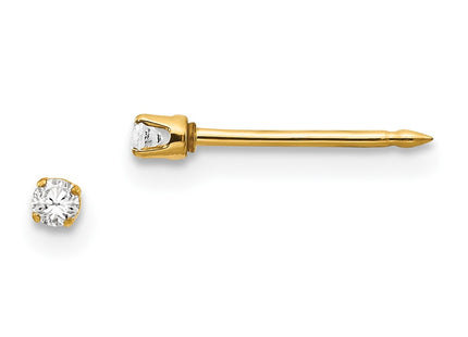 14k Yellow Gold Earrings Style 23E - Classique Jewelry Inc.