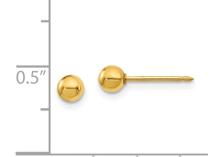 18k Yellow Gold Earrings Style 241E - Classique Jewelry Inc.