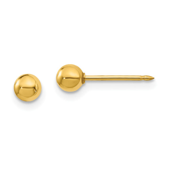 18k Yellow Gold Earrings Style 241E - Classique Jewelry Inc.