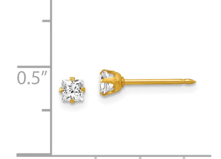 18k Yellow Gold Earrings Style 251E - Classique Jewelry Inc.