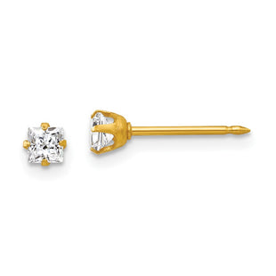 18k Yellow Gold Earrings Style 251E - Classique Jewelry Inc.