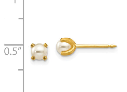 18k Yellow Gold Earrings Style 252E - Classique Jewelry Inc.