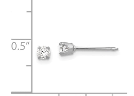 18k White Gold Earrings Style 257E - Classique Jewelry Inc.